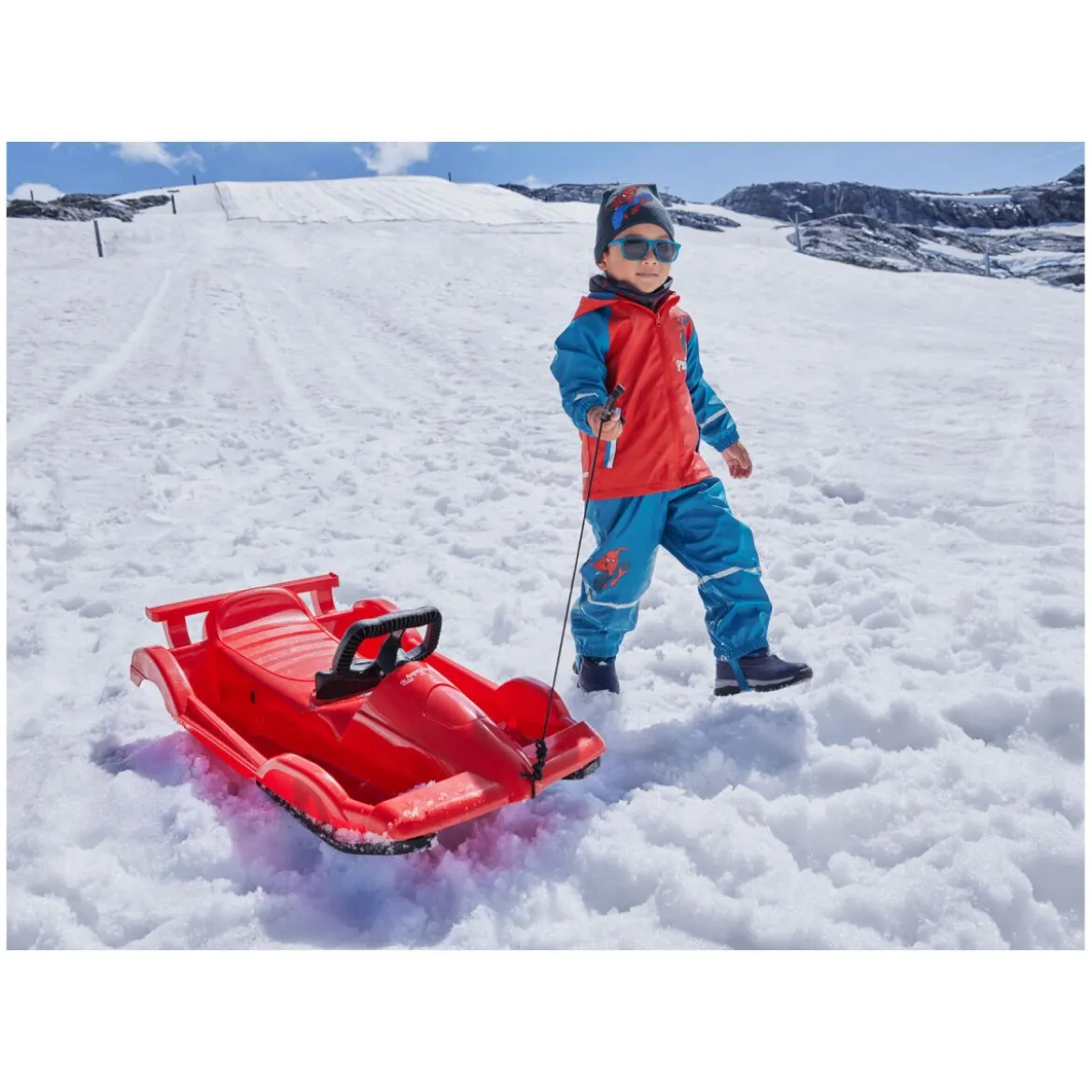 Alpen Gaudi Alpen Gaudi »AlpenRace Bob«, Lenkbob im Racing-Design - B-Ware