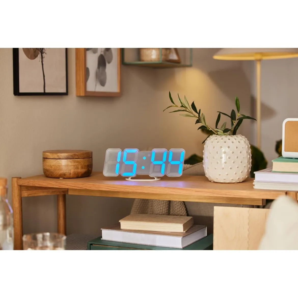 AURIOL® LED - Wand- und Tischuhr, mit Infrarot - Fernbedienung - B-Ware