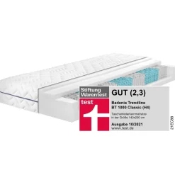 BADENIA TRENDLINE 7-Zonen-Taschenfederkern-Matratze »BT 1000 Classic«, punktelastisch - B-Ware