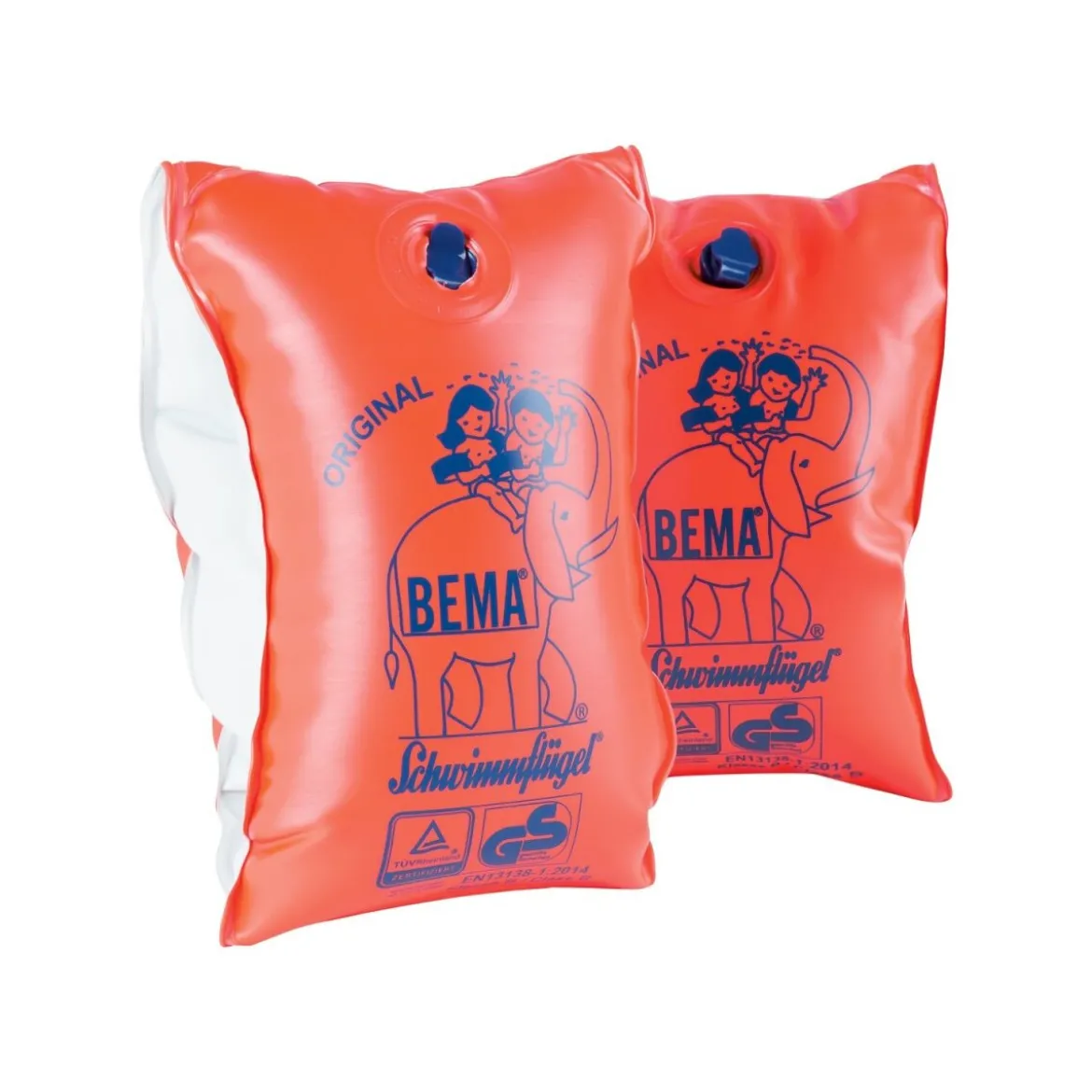 BEMA® Schwimmflügel, Größe 0, abgerundete Ecken, für Kinder von 1 bis 6 Jahren - B-Ware