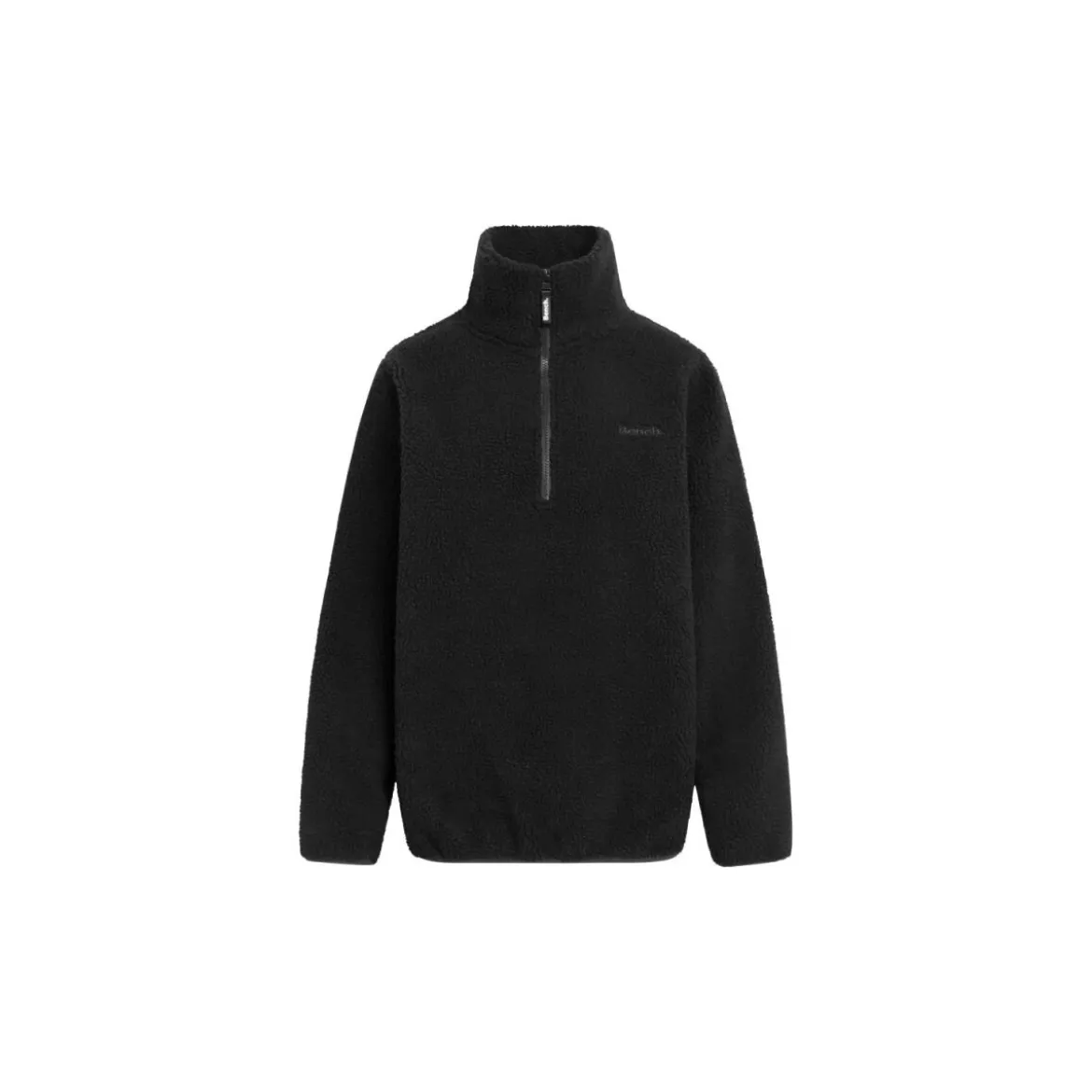 BENCH Damen Pullover mit Reißverschlusss (Schwarz, XL) - B-Ware sehr gut