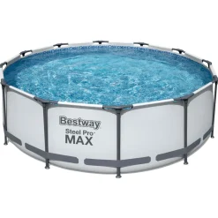 Bestway Pool »Steel ProMAX™«, Stahlrahmenpool-Set, Filterpumpe, Sicherheitsleiter 366x100 cm - B-Ware neuwertig