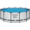 BESTWAY Steel ProMAX Stahlrahmenpool-Set mit Filterpumpe Ø 396 x 122 cm - B-Ware neuwertig