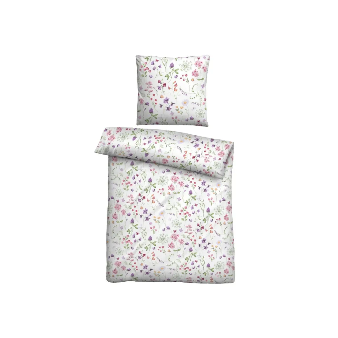 BIBERNA Bettwäsche »Linon«, atmungsaktiv und strapazierfähig (135 x 200 cm + 80 x 80 cm, Weiss) - B-Ware neuwertig