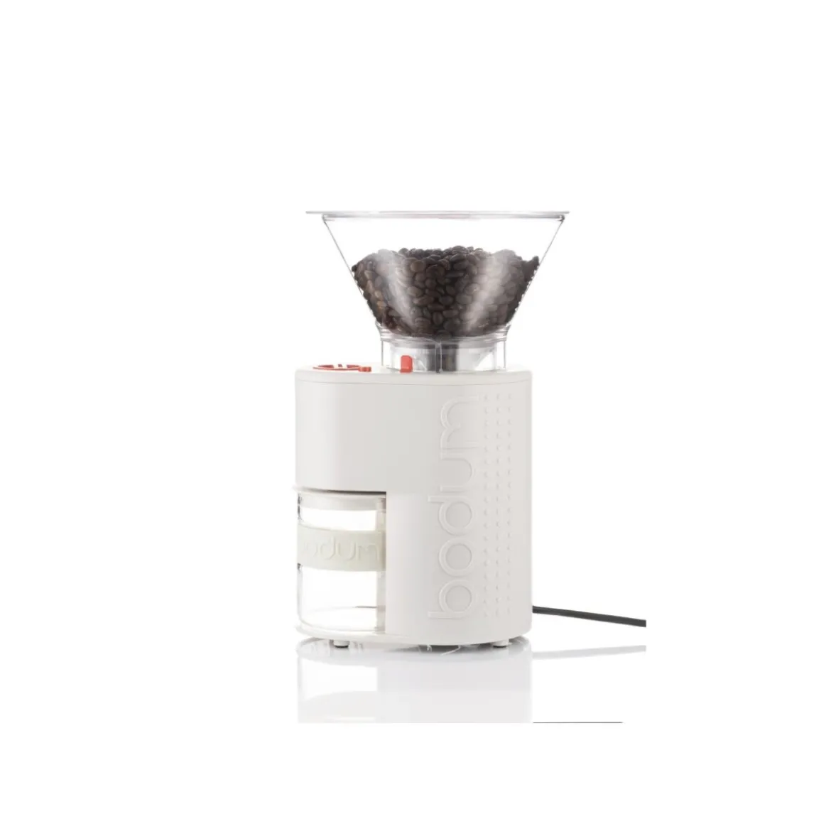 BODUM Elektrische Kaffeemühle Bistro 10903-913, cremeweiß - B-Ware sehr gut