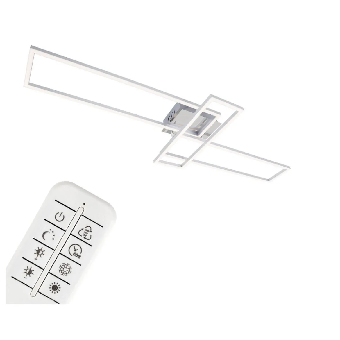 Briloner CCT LED Design Deckenleuchte, Lichttemperatur + Helligkeit regulierbar - B-Ware