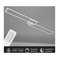 Briloner CCT LED Design Deckenleuchte, Lichttemperatur + Helligkeit regulierbar - B-Ware