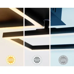 Briloner CCT LED Design Deckenleuchte, Lichttemperatur + Helligkeit regulierbar - B-Ware