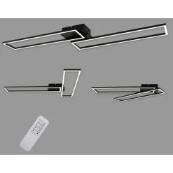 Briloner CCT LED Design Deckenleuchte, Lichttemperatur + Helligkeit regulierbar - B-Ware