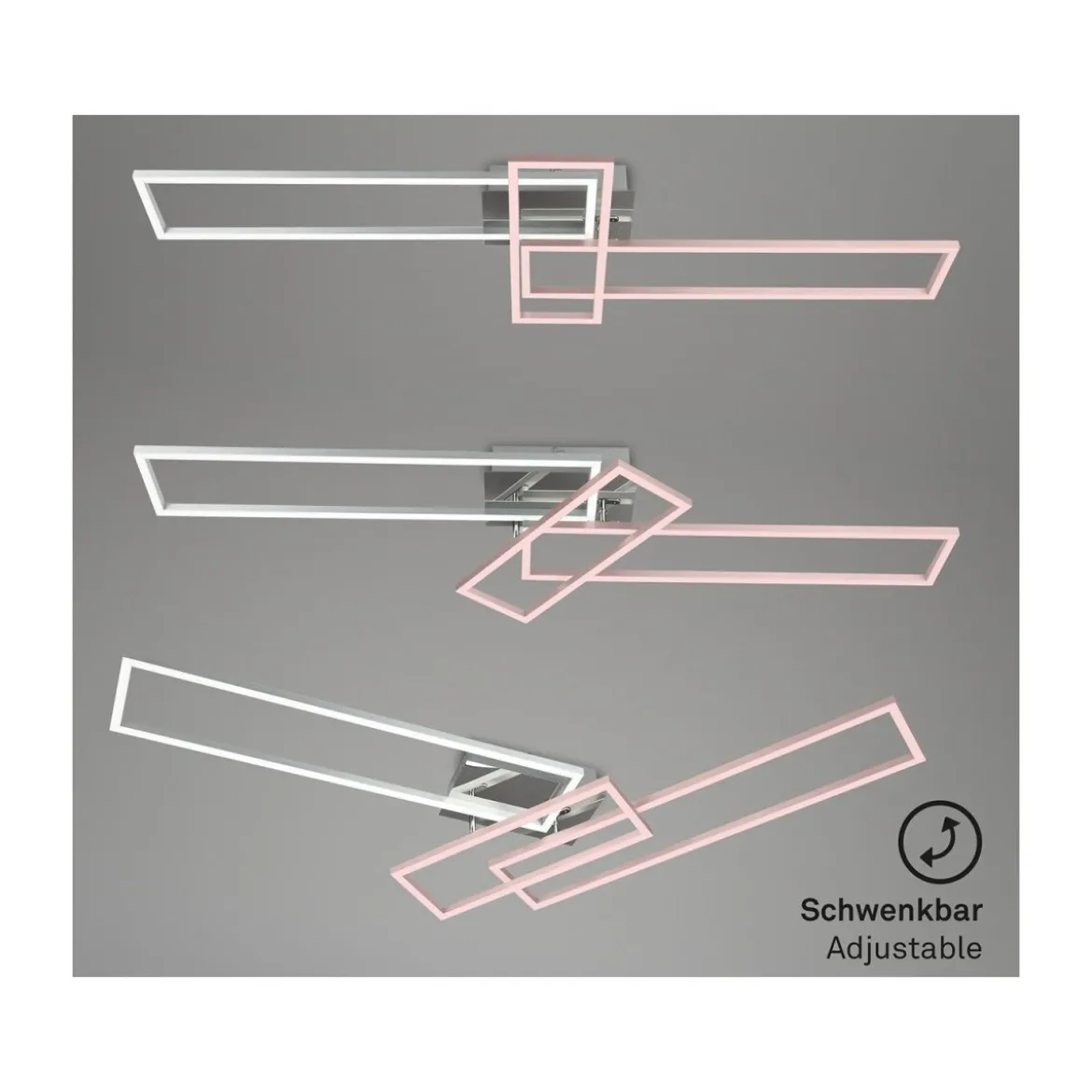 Briloner CCT LED Design Deckenleuchte, Lichttemperatur + Helligkeit regulierbar - B-Ware