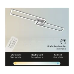 Briloner CCT LED Design Deckenleuchte, Lichttemperatur + Helligkeit regulierbar - B-Ware