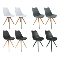 byLIVING Stuhl »Kira« 2er Set, in modernem, skandinavischem Stil - B-Ware