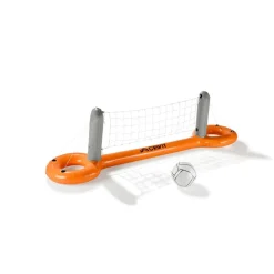 CRIVIT Aufblasbares Pool-Volleyballnetz / Aufblasbares Pool-Tor-und-Korb-Set - B-Ware