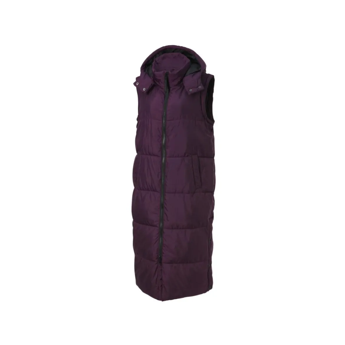 CRIVIT by Jette Sport Damen 2-in-1-Steppmantel, mit abnehmbaren Ärmeln (lila, M (40/42)) - B-Ware neuwertig