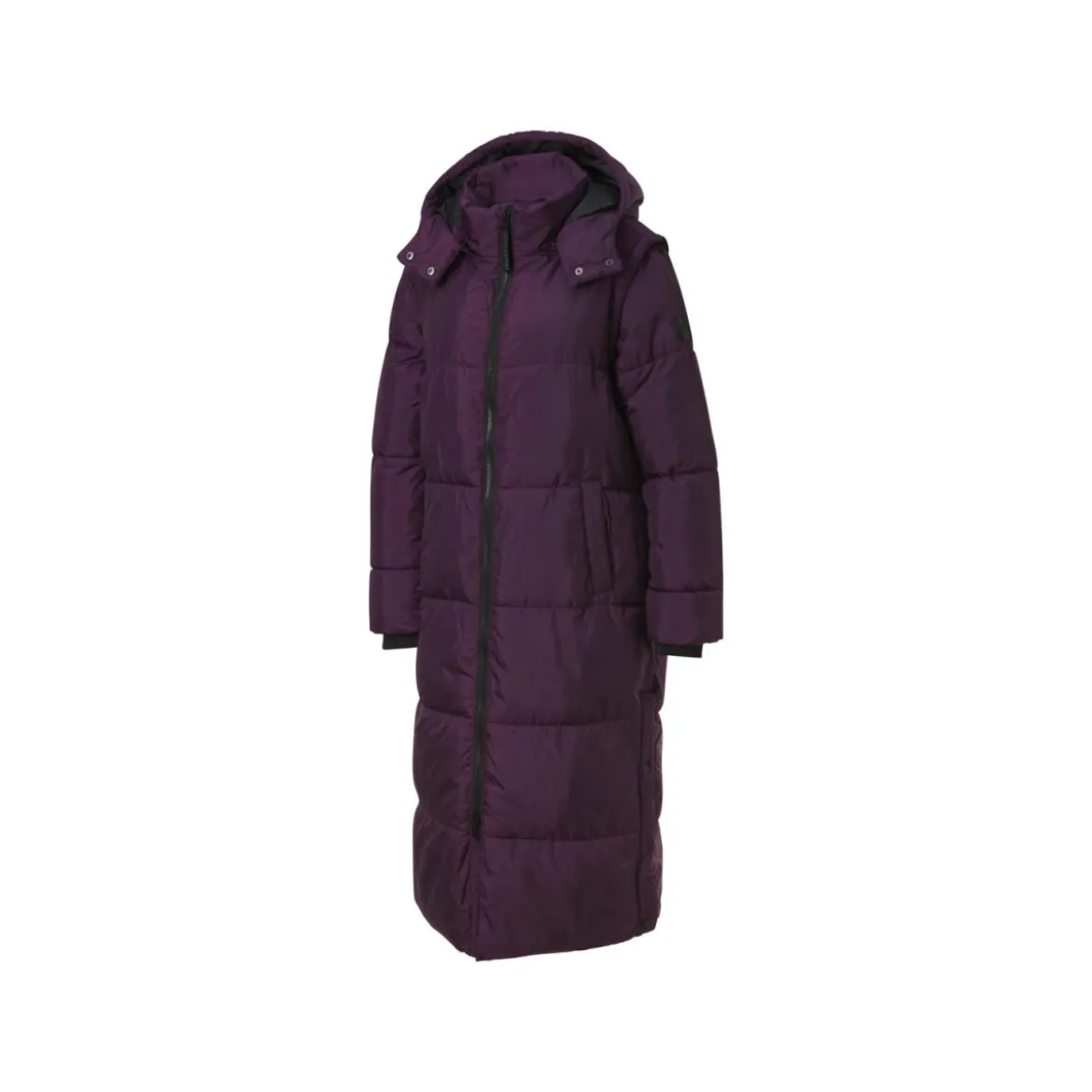 CRIVIT by Jette Sport Damen 2-in-1-Steppmantel, mit abnehmbaren Ärmeln (lila, M (40/42)) - B-Ware neuwertig