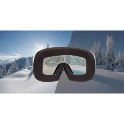 CRIVIT Damen Herren Ski- und Snowboardbrille, mit selbsttönendem Visier - B-Ware