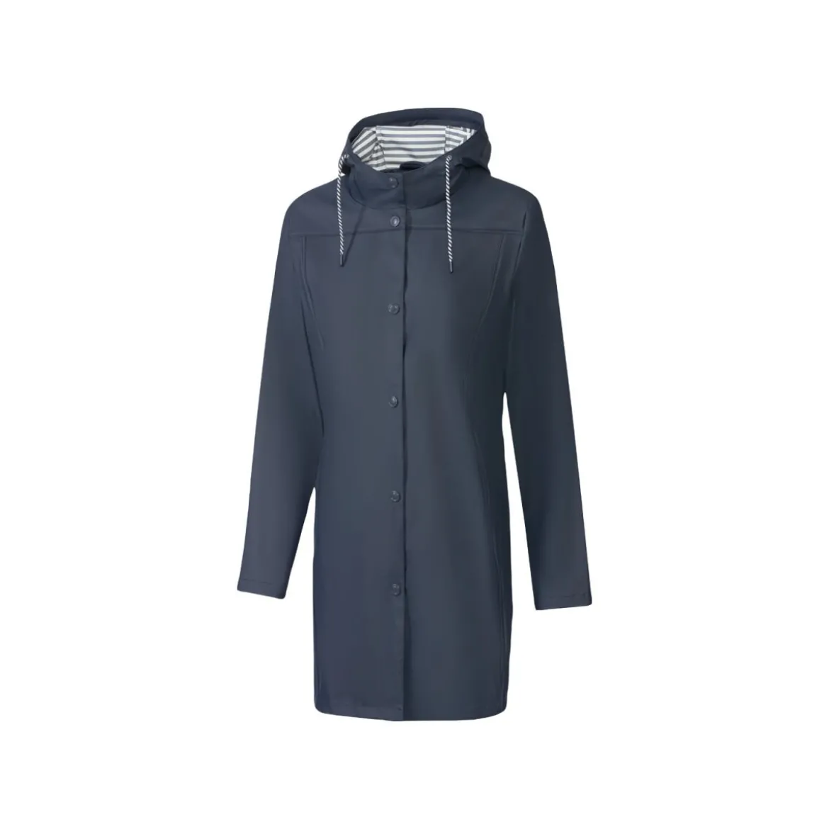 CRIVIT Damen Regenparka mit verlängerter Rückenpartie (dunkelblau, S) - B-Ware neuwertig