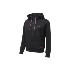 CRIVIT Damen Sweatjacke, mit recyceltem Material (Schwarz, S(36/38)) - B-Ware neuwertig