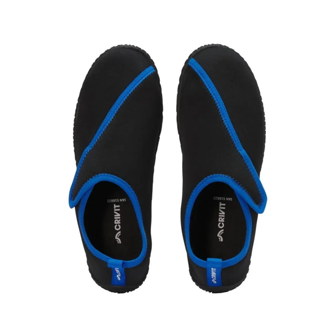 CRIVIT Herren-Aquaschuhe, 41, schwarz/blau - B-Ware neuwertig