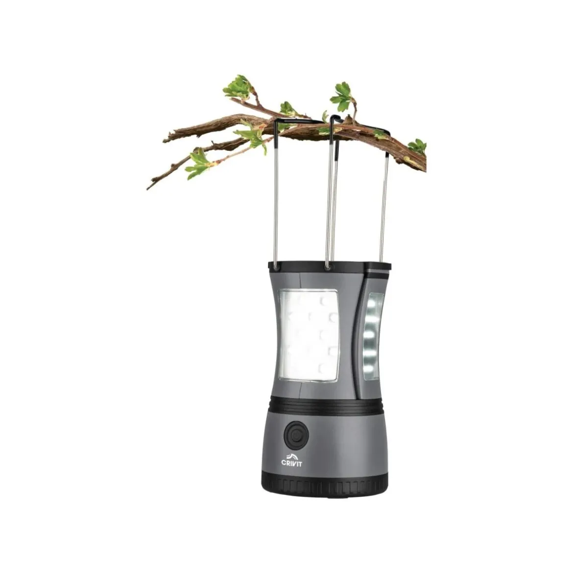 CRIVIT 2-in-1-Campinglampe (Grau) - B-Ware neuwertig