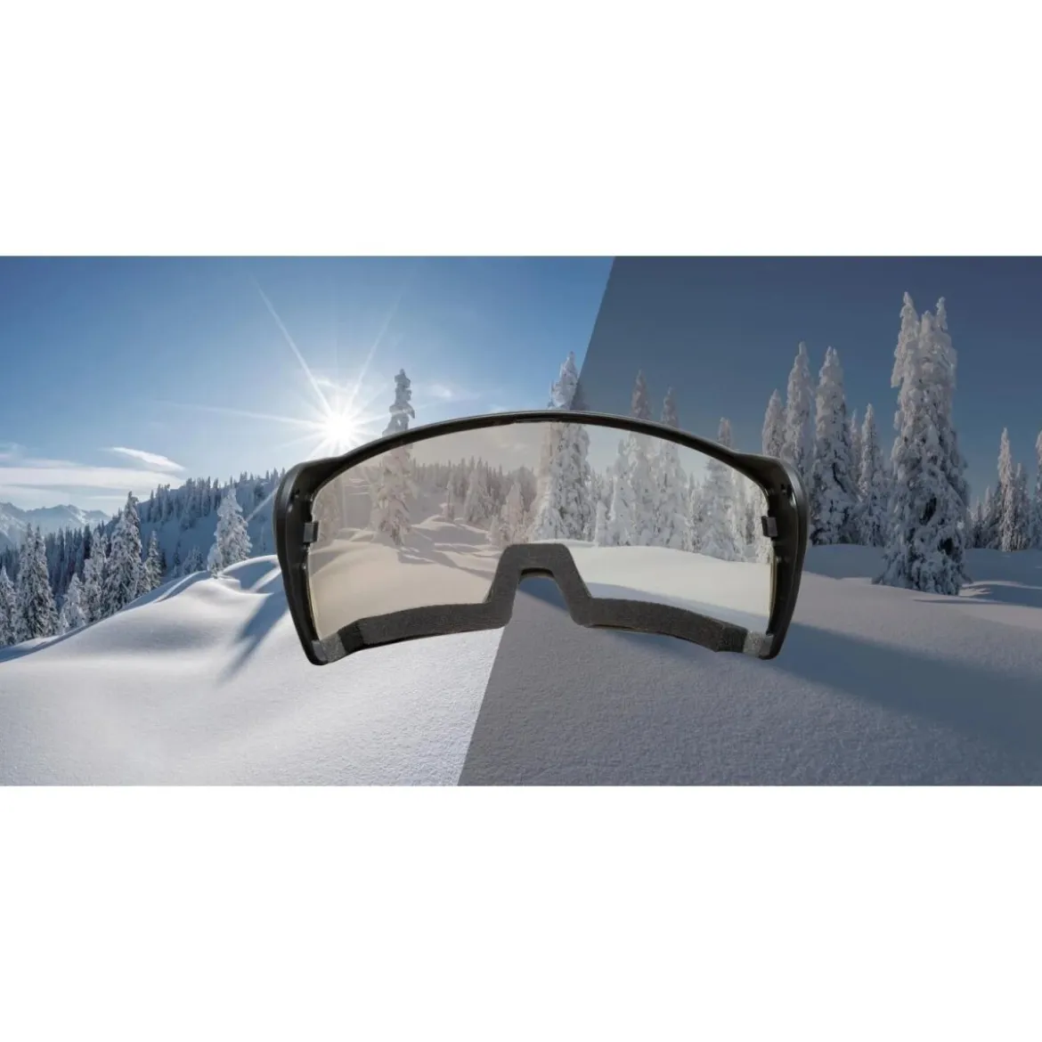 CRIVIT Kinder Skihelm mit selbsttönendem Visier - B-Ware