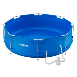 CRIVIT Metal-Frame-Pool, Ø 300 cm - B-Ware neuwertig