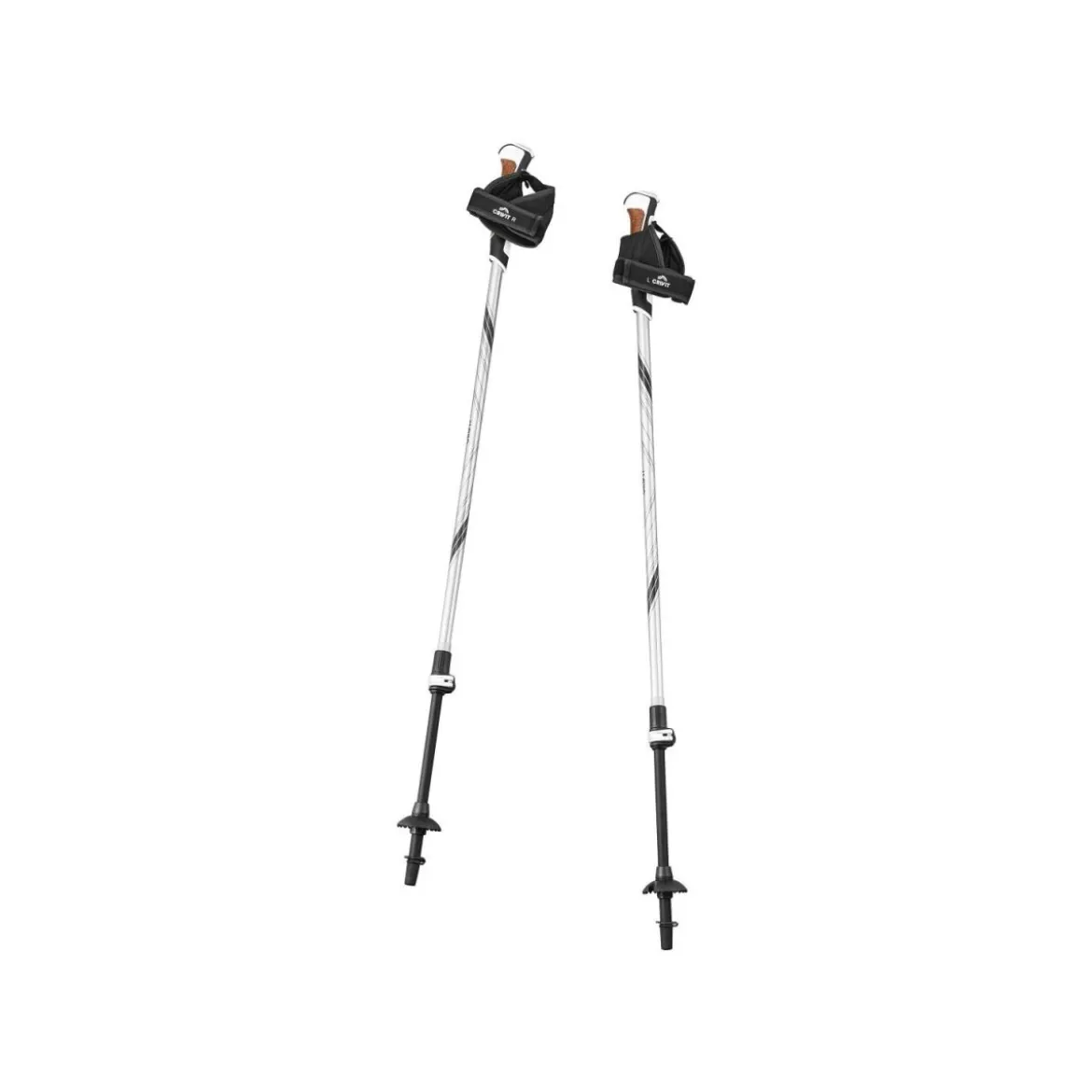 CRIVIT Nordic-Walkingstöcke Carbon (Schwarz/Grau) - B-Ware neuwertig