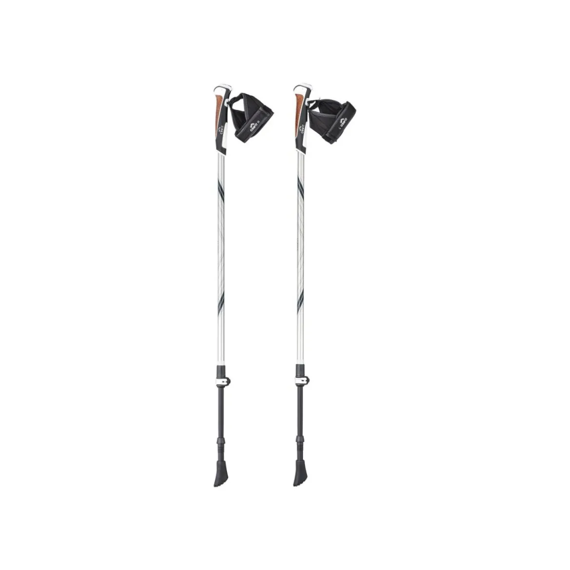 CRIVIT Nordic-Walkingstöcke Carbon (Schwarz/Grau) - B-Ware neuwertig