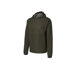 CRIVIT Regenjacke, Halfzip, wasserabweisendes Obermaterial (Olive, S) - B-Ware neuwertig