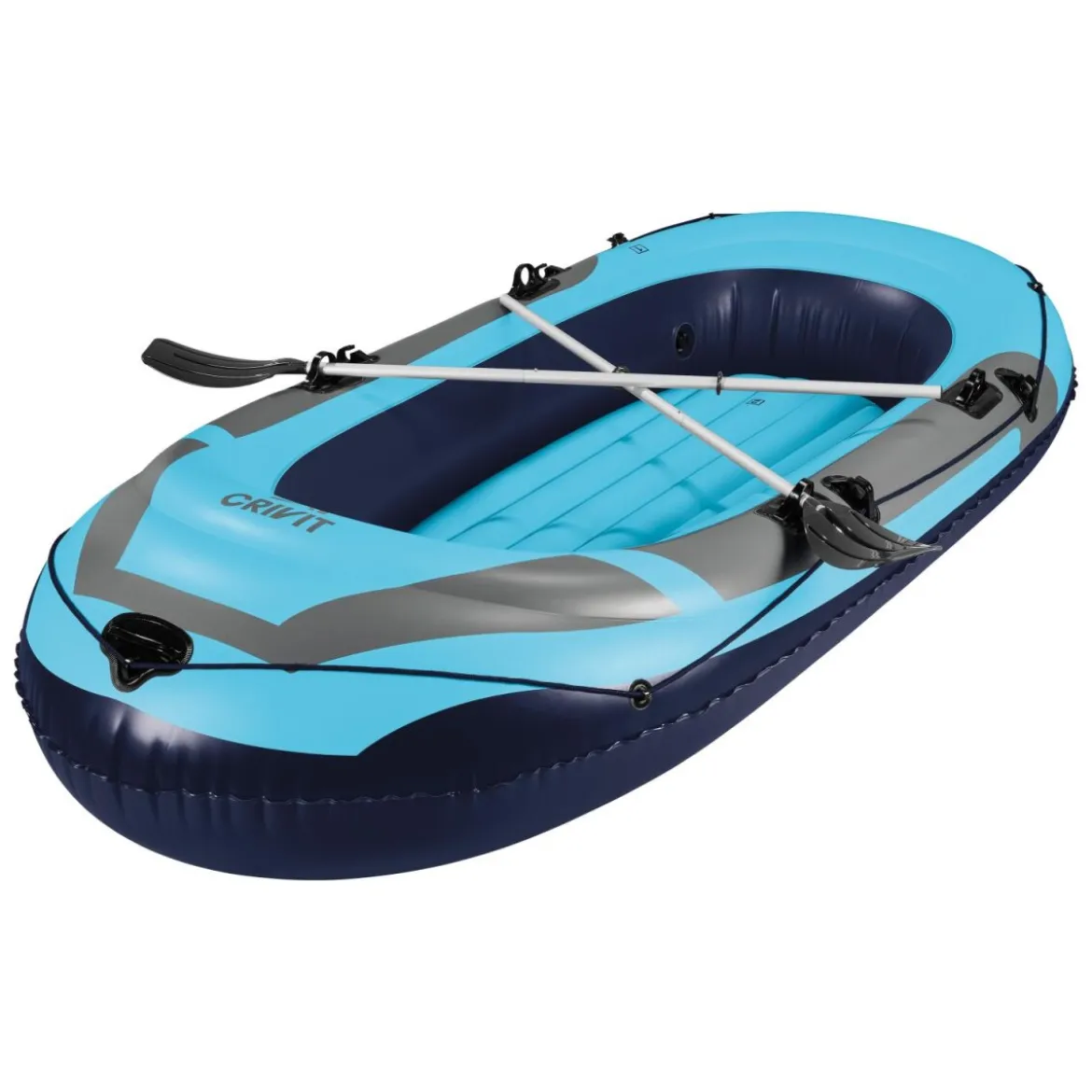 CRIVIT Schlauchboot, mit umlaufender Sicherheitsschnur, blau - B-Ware sehr gut