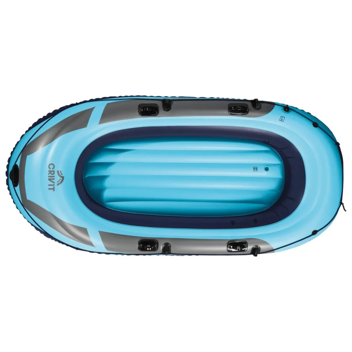 CRIVIT Schlauchboot, mit umlaufender Sicherheitsschnur, blau - B-Ware sehr gut