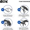 DDOXX Hundegeschirr Nylon, Step-In, Verstellbar, Blau, S - B-Ware sehr gut