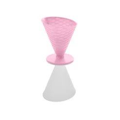 ERNESTO® Eisbecher- Waffelbecher-Set Trinkbecher-Set, BPA-frei - B-Ware