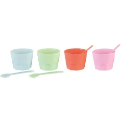 ERNESTO® Eisbecher- Waffelbecher-Set Trinkbecher-Set, BPA-frei - B-Ware
