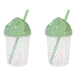 ERNESTO® Eisbecher- Waffelbecher-Set Trinkbecher-Set, BPA-frei - B-Ware
