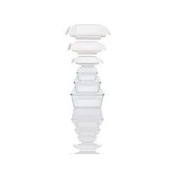 ERNESTO® Glas-Frischhaltedosen, 3-teilig - B-Ware