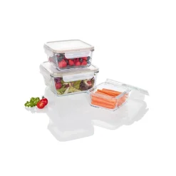 ERNESTO® Glas-Frischhaltedosen, 3-teilig - B-Ware