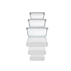 ERNESTO® Glas-Frischhaltedosen, 3-teilig - B-Ware