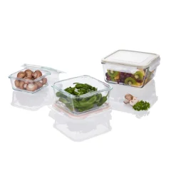 ERNESTO® Glas-Frischhaltedosen, 3-teilig - B-Ware
