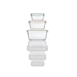 ERNESTO® Glas-Frischhaltedosen, 3-teilig - B-Ware
