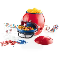 ERNESTO® Snackhelm, Football-Helm-Optik, herausnehmbare Behälter (rot) - B-Ware sehr gut