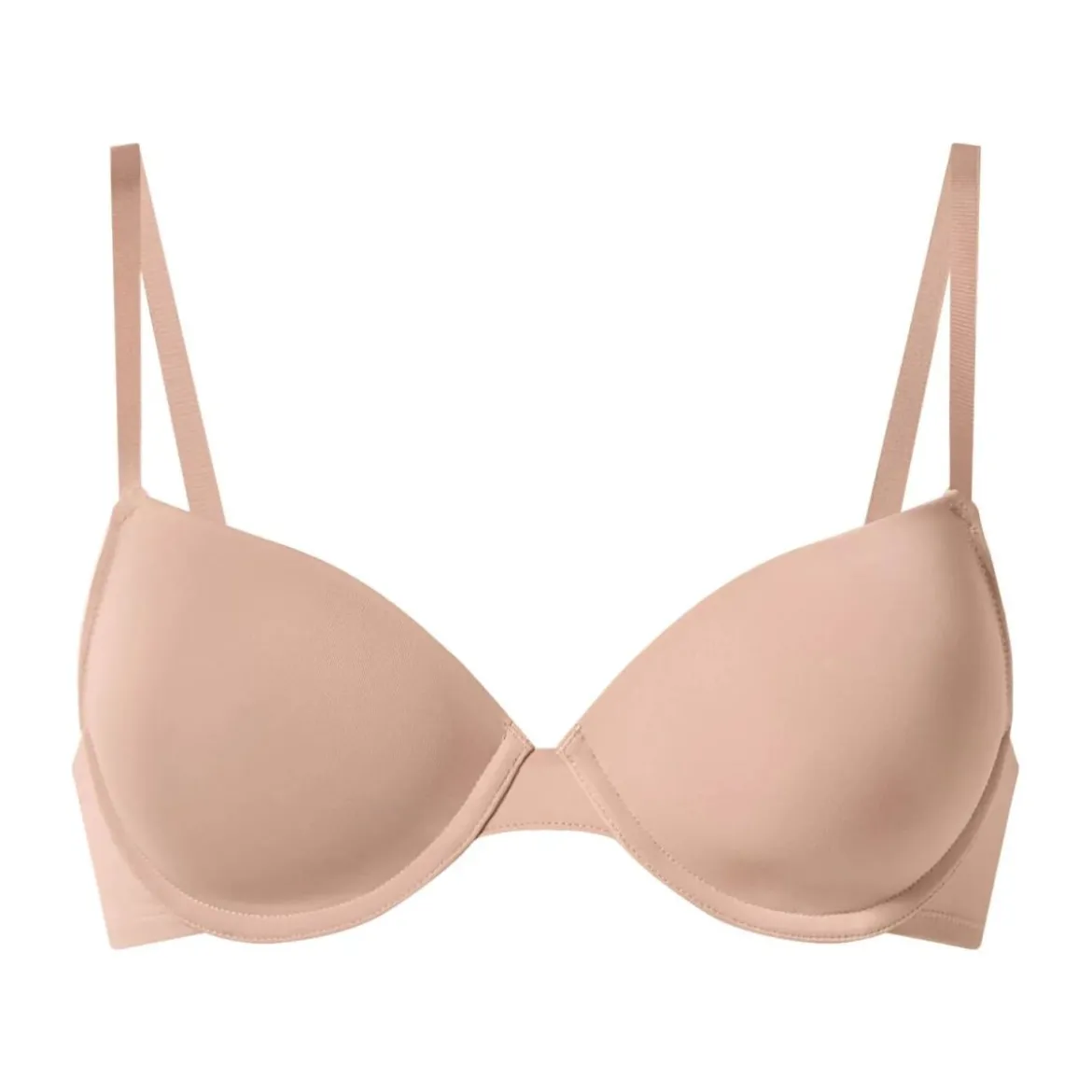 ESMARA® Damen Bügel BH gepaddet, 2 Stück (schwarz/beige, 85C) - B-Ware sehr gut