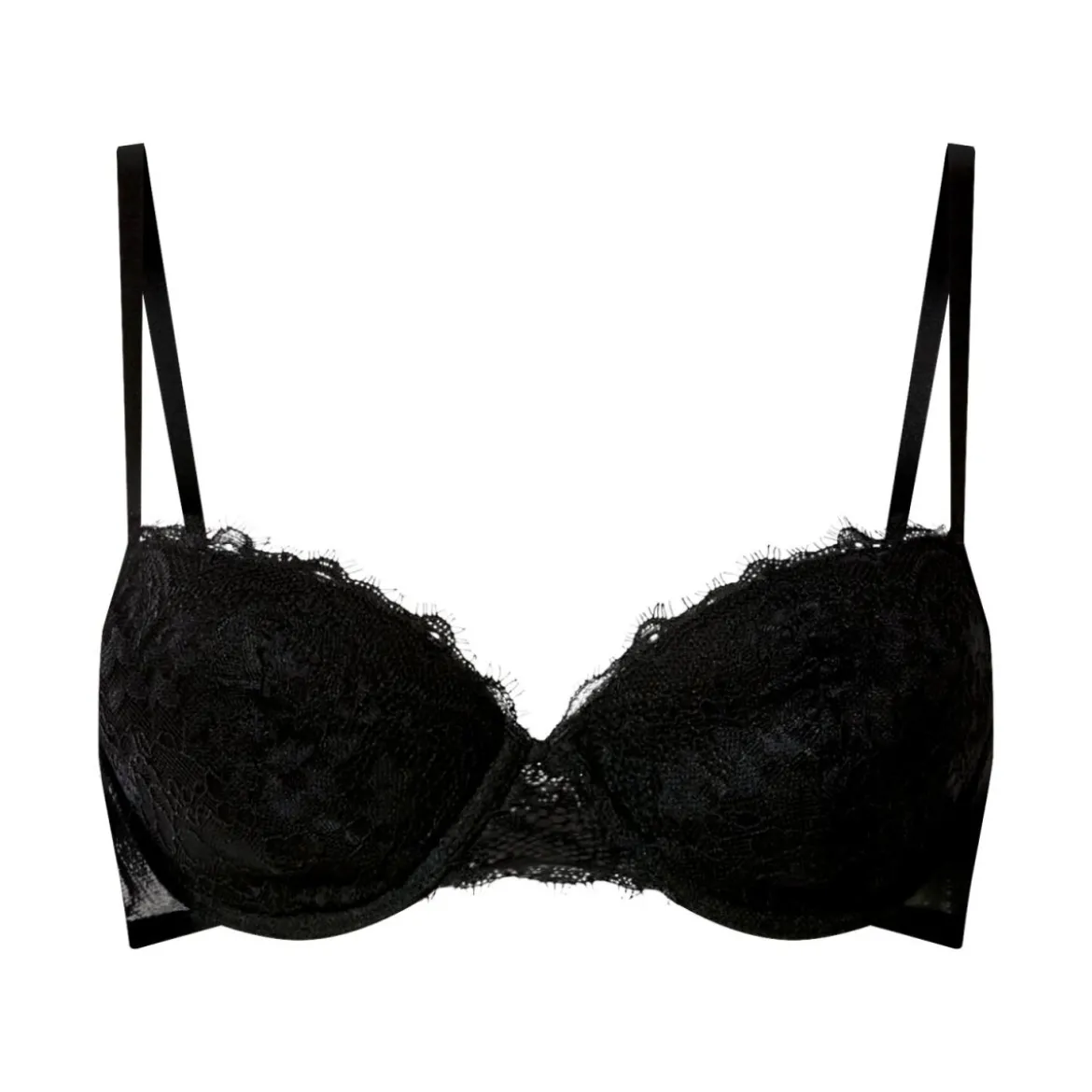 esmara® Damen Bügel-BH, mit Spitze (Schwarz, 75B) - B-Ware sehr gut