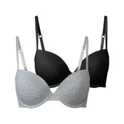 esmara® Damen Bügel-BHs, 2 Stück, gepaddete Cups - B-Ware