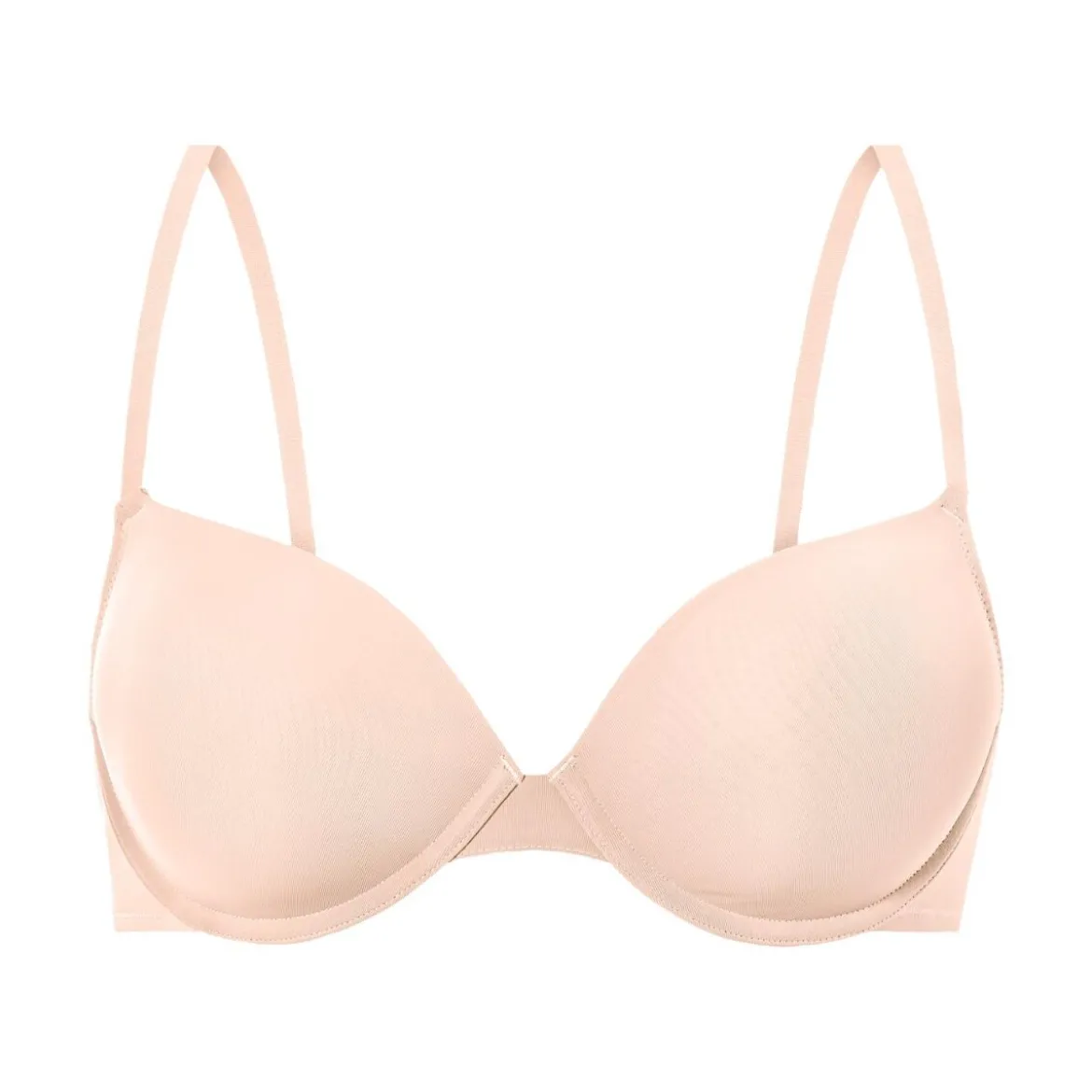 esmara® Damen-Bügel-BHs, 2 Stück, mit gepaddeten Cups, 80B, schwarz/beige - B-Ware sehr gut