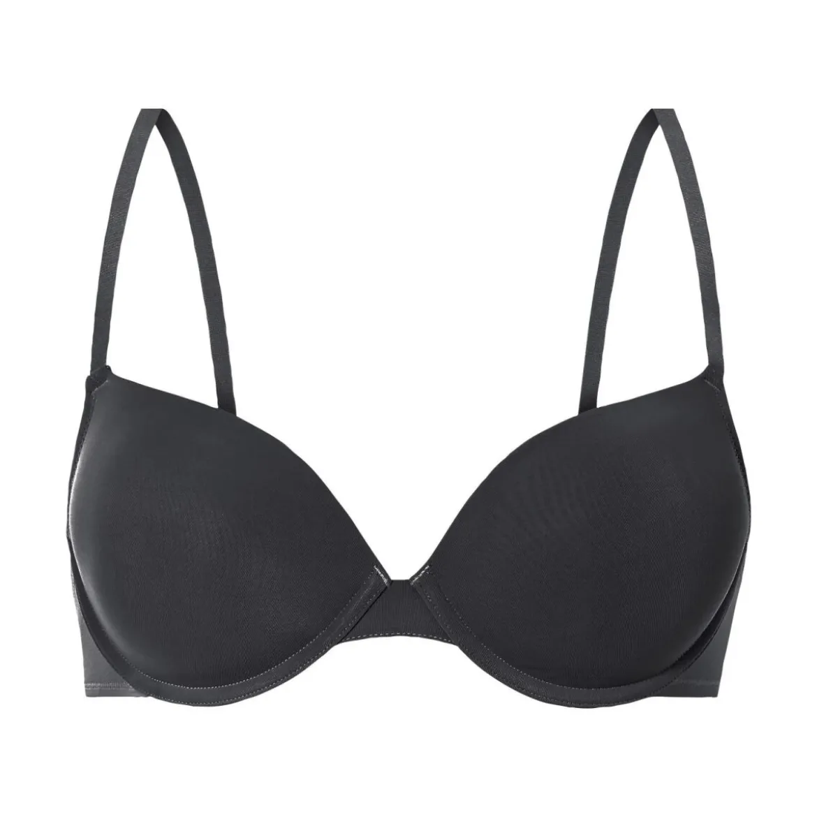 esmara® Damen-Bügel-BHs, 2 Stück, mit gepaddeten Cups, 80B, schwarz/beige - B-Ware sehr gut