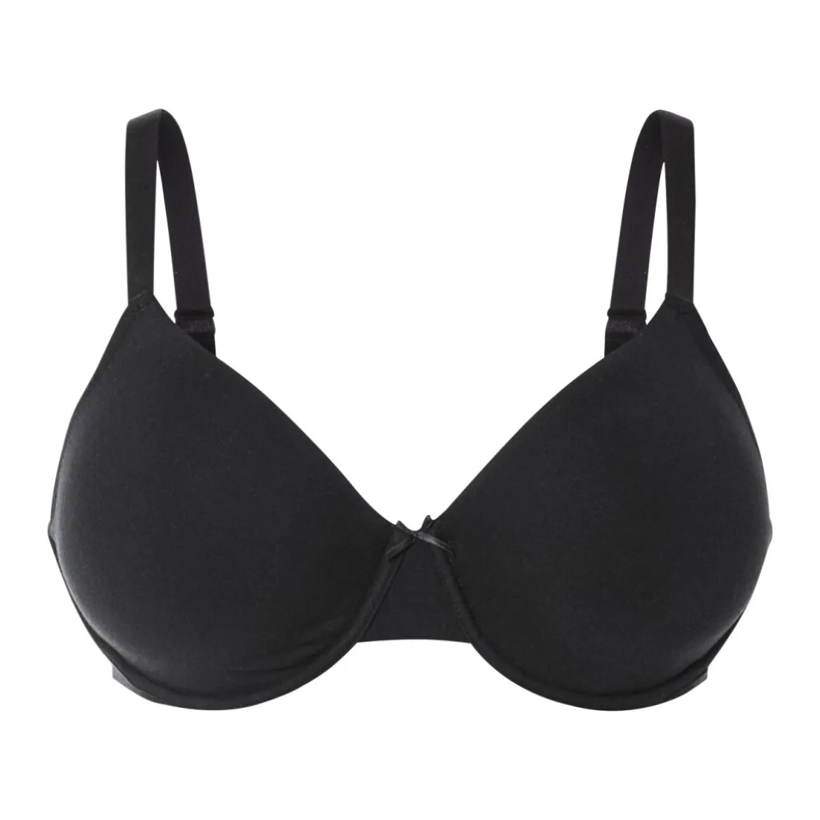 esmara® Damen Bügel-BH, 2 Stück, 90D, schwarz/weiß - B-Ware neuwertig