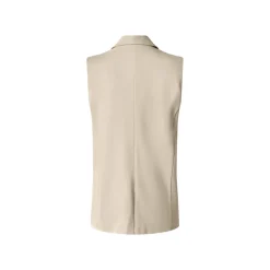 Esmara® Damen Blazer Weste, 44, beige - B-Ware neuwertig