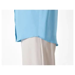 ESMARA® Damen Bluse, in matter Satin-Qualität (Blau, 42) - B-Ware sehr gut