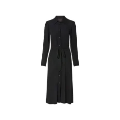 esmara® Damen Blusenkleid, 3/4-Länge, mit Kentkragen (Schwarz, 42) - B-Ware neuwertig